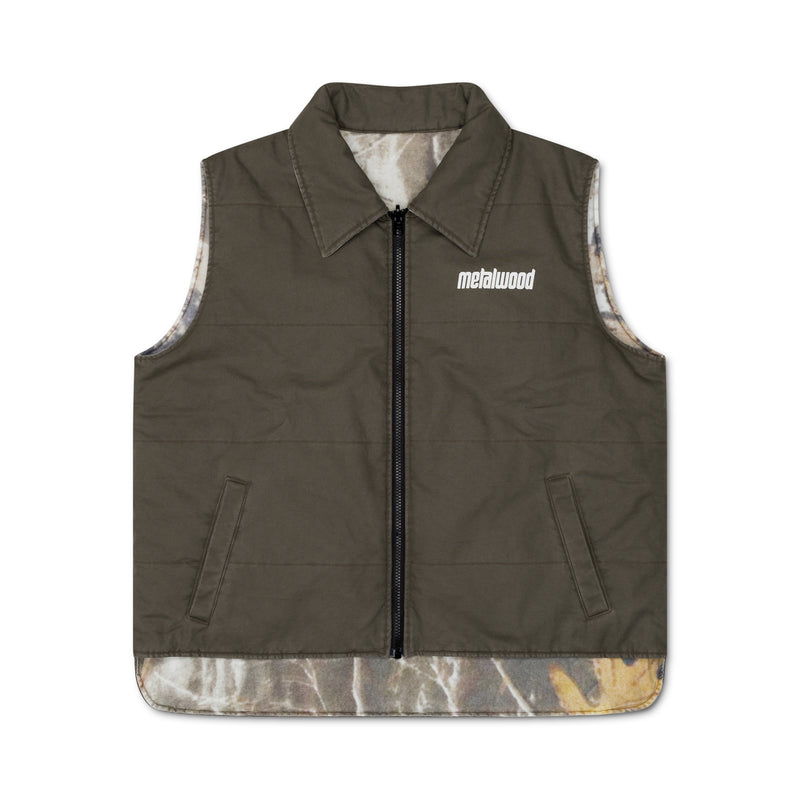 Polyfill Reversible Vest Fatigue Green