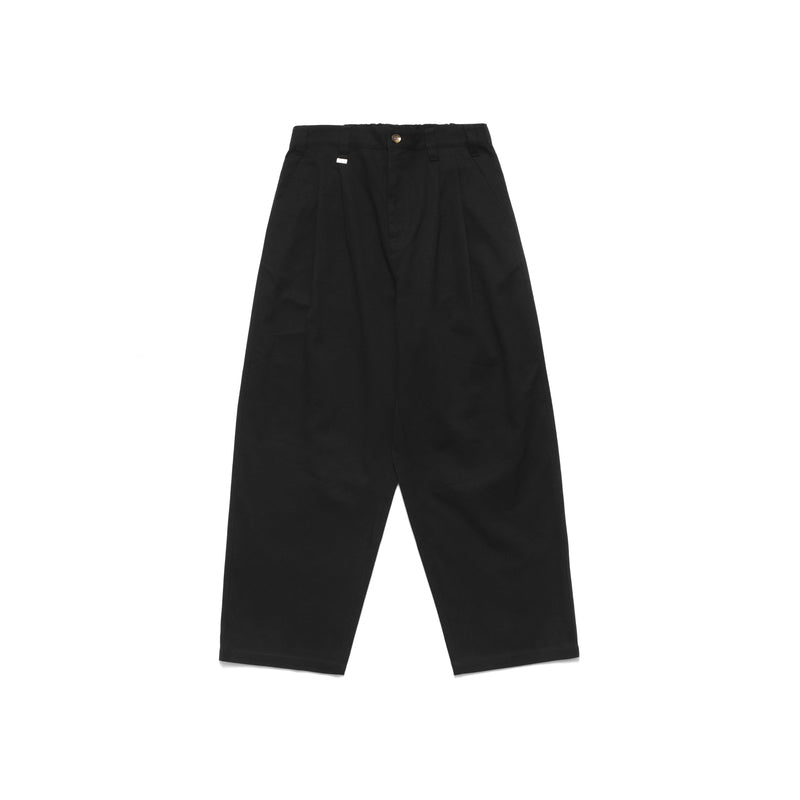 Elastic Waist Baggy Pant Black