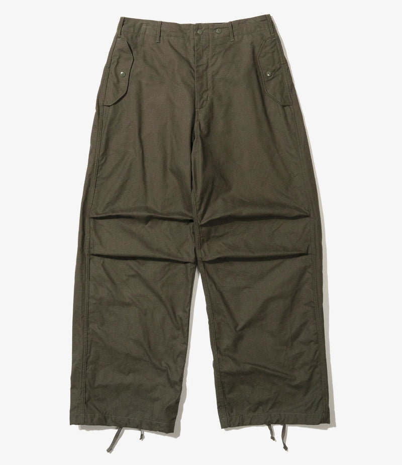 Over Pant Olive Cotton Brushed HB