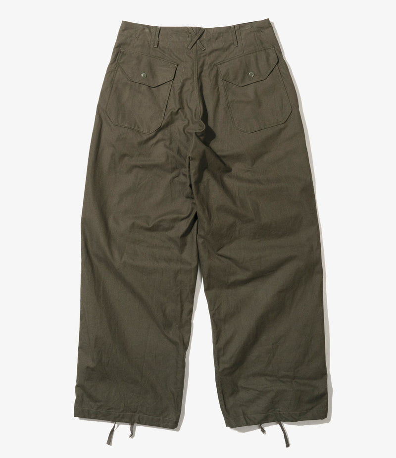 Over Pant Olive Cotton Brushed HB