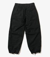 Over Pant Black Cotton Brushed HB