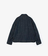 Short Jacket Indigo 12 Oz Cone Denim