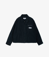 Short Jacket Dark Navy Cotton Moleskin