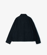 Short Jacket Dark Navy Cotton Moleskin
