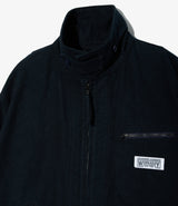Short Jacket Dark Navy Cotton Moleskin