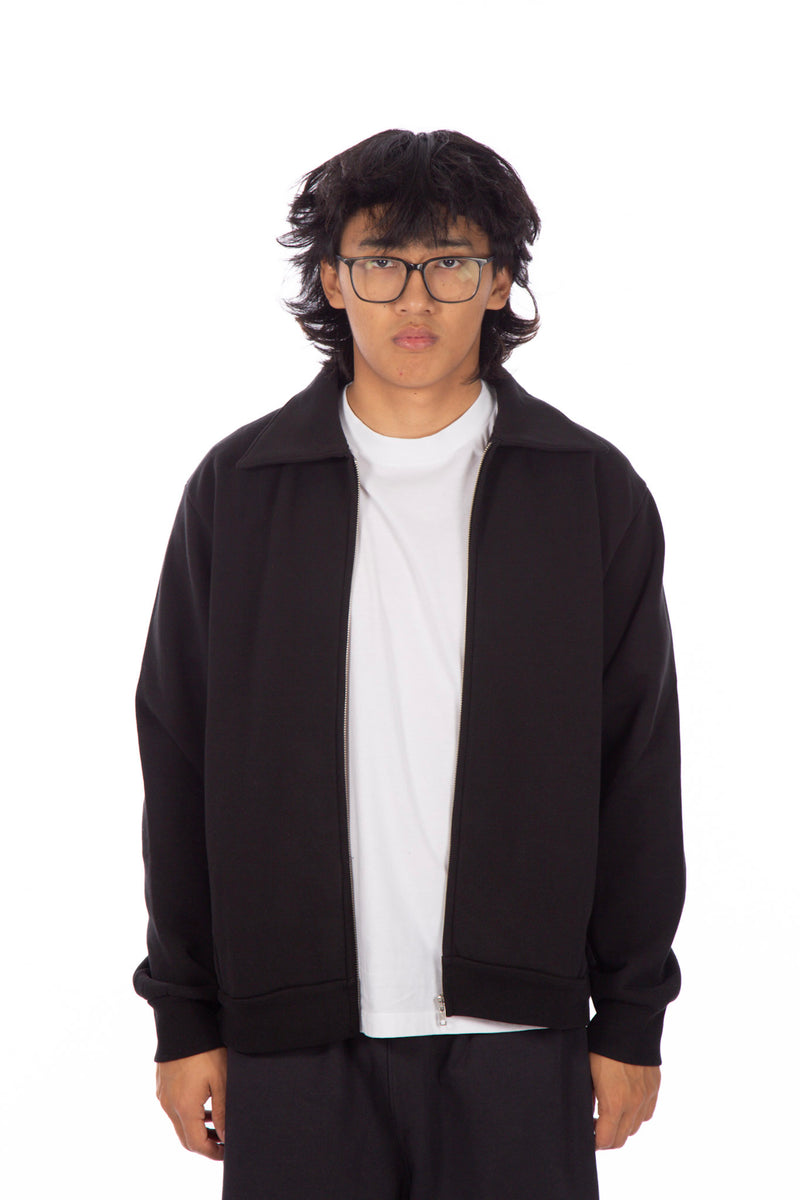 Zip Sweat Jacket Black