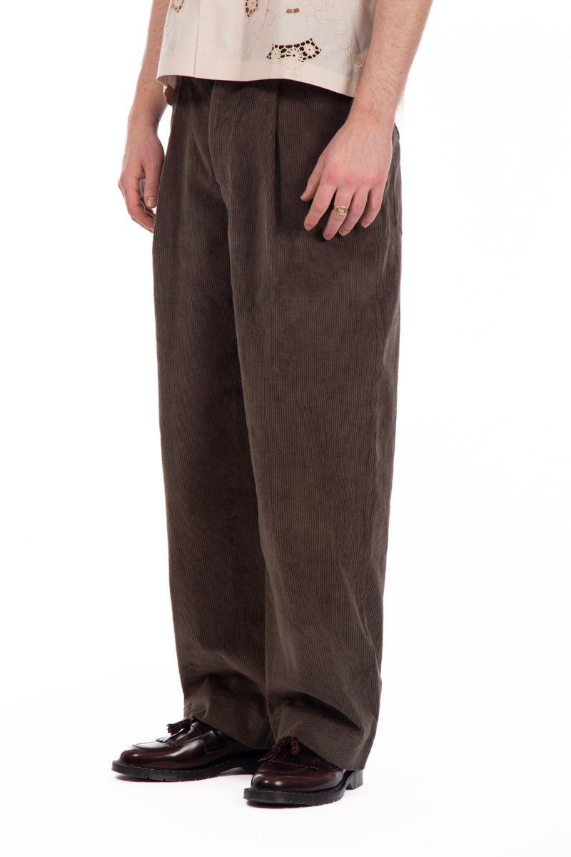 Wide Corduroy Trouser Olive