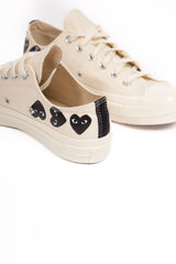CDG X Converse Multi Black Heart Low Off White