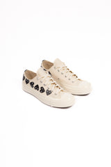 CDG X Converse Multi Black Heart Low Off White
