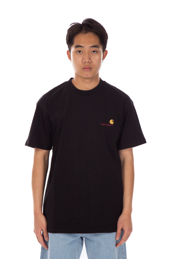 American Script T-Shirt Black