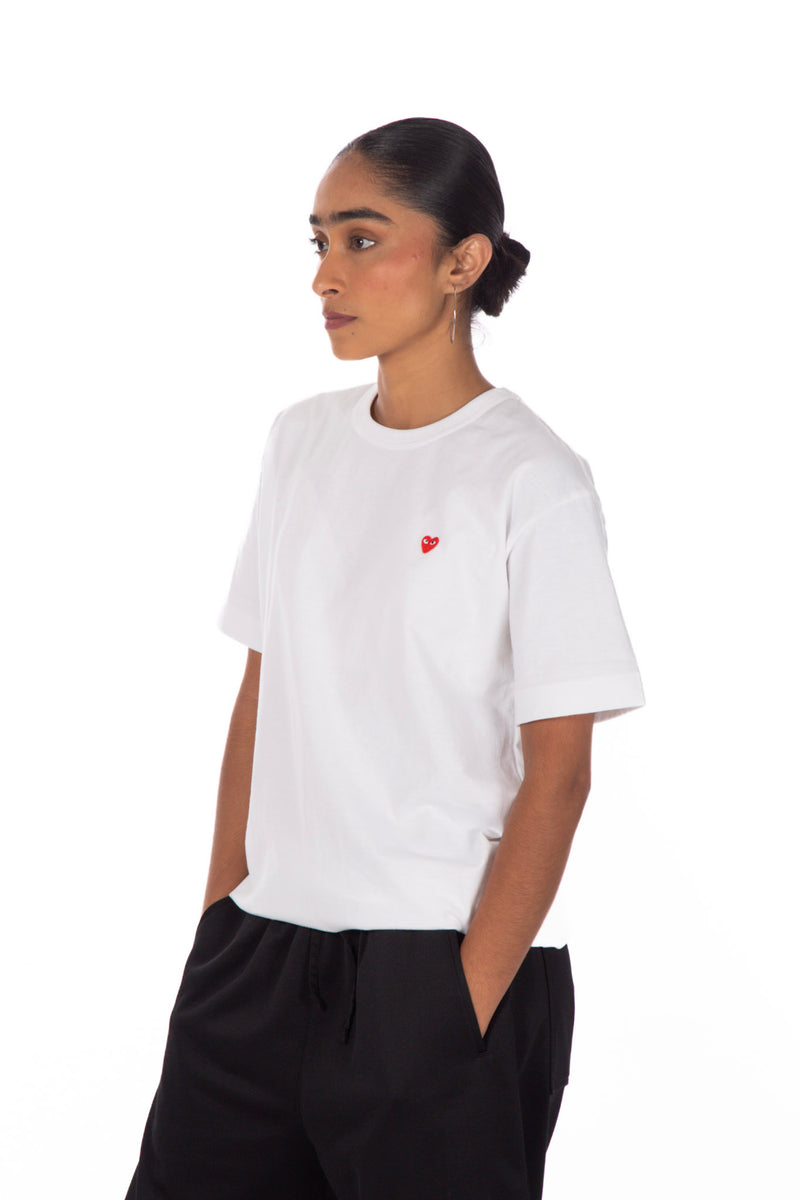 White / Red Tee Little Heart