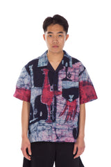 Abstract Print Camp Shirt