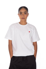 White / Red Tee Little Heart