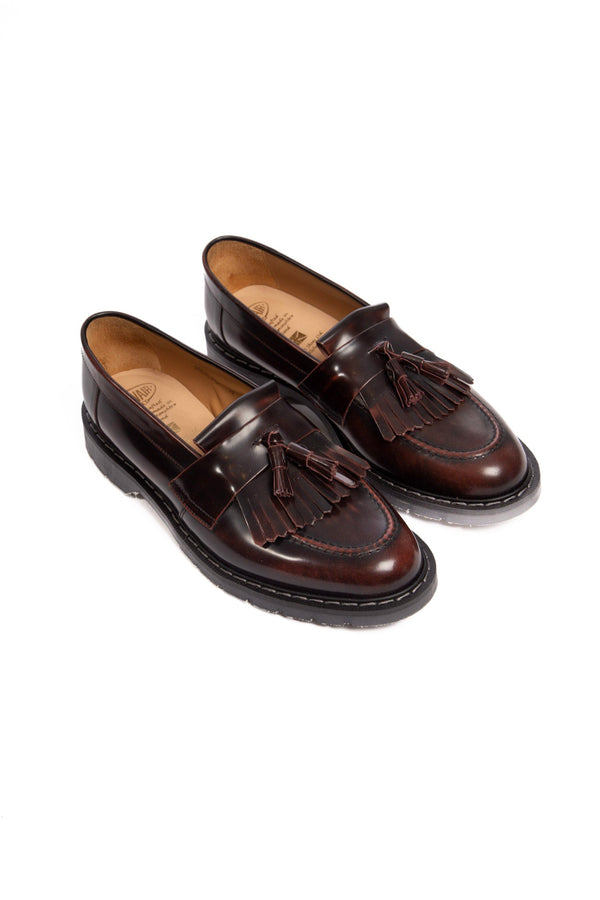 Tassel Loafer - Burgundy Rub Off Hi-Shine