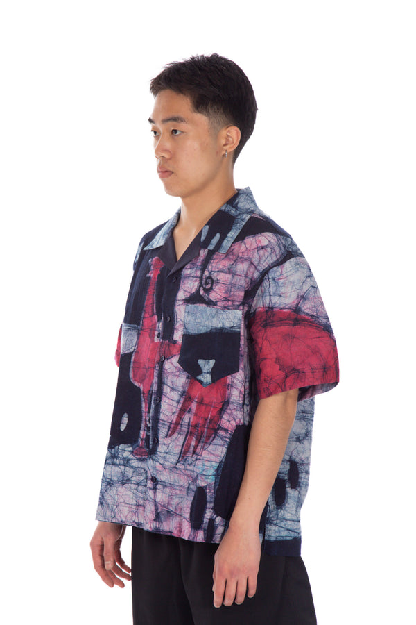 Abstract Print Camp Shirt