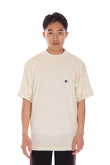 Short Sleeve Mock Neck Tee Cream