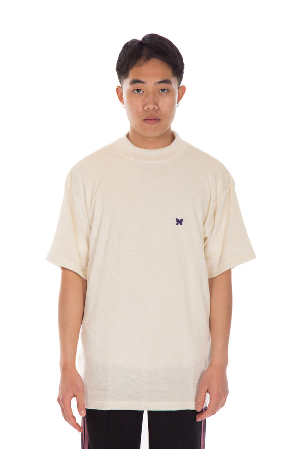 Short Sleeve Mock Neck Tee Cream Four Horsemen Shop
