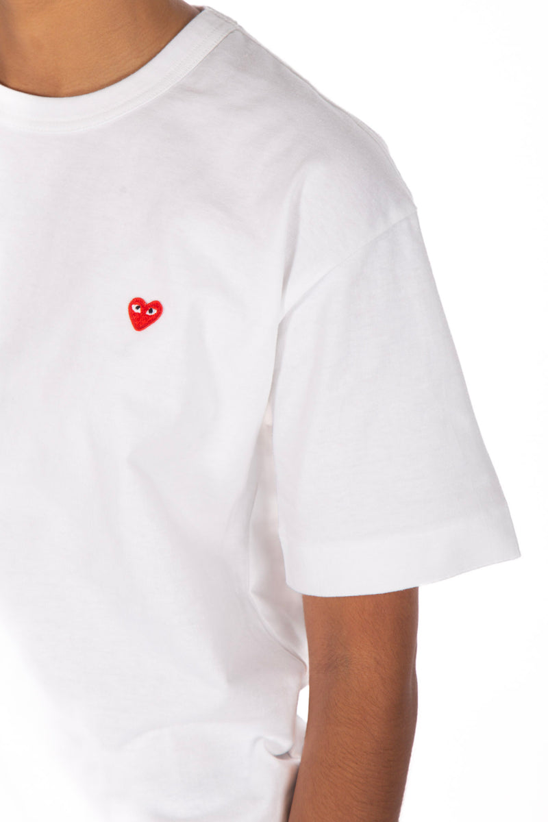 White / Red Tee Little Heart