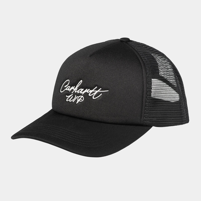Signature Trucker Cap Black/White