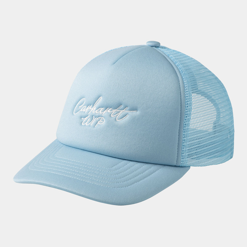 Signature Trucker Cap Misty Sky/White