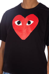 Big Red Heart Graphic Tee Black