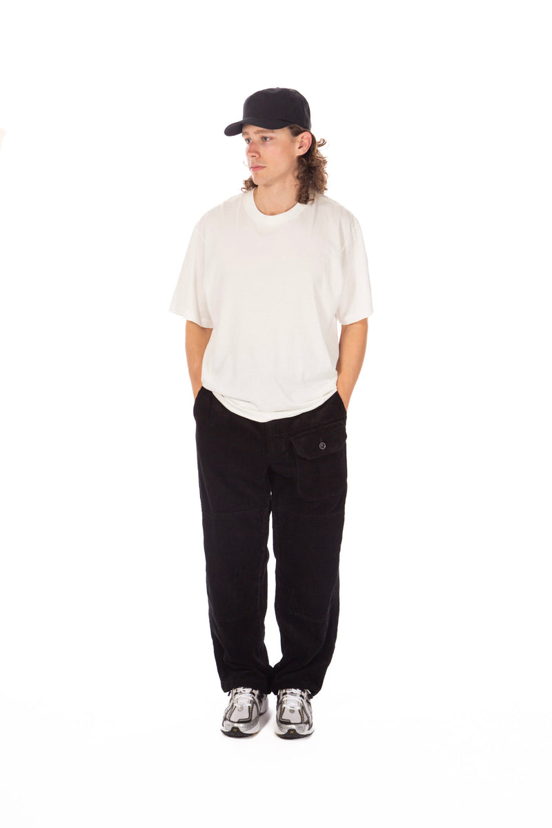 Cotton 8W Corduroy Pant Black