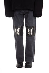 Third Cut Schmetterling Patch Denim