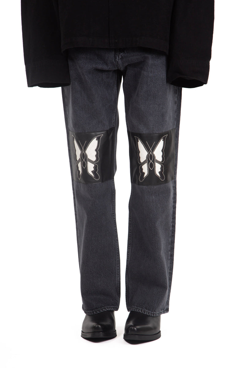 Third Cut Schmetterling Patch Denim