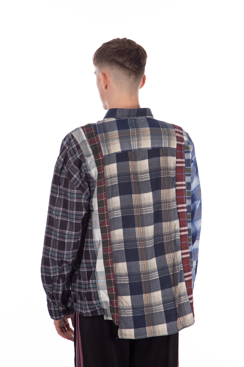 7 Cut Flannel Wide Shirt (C)