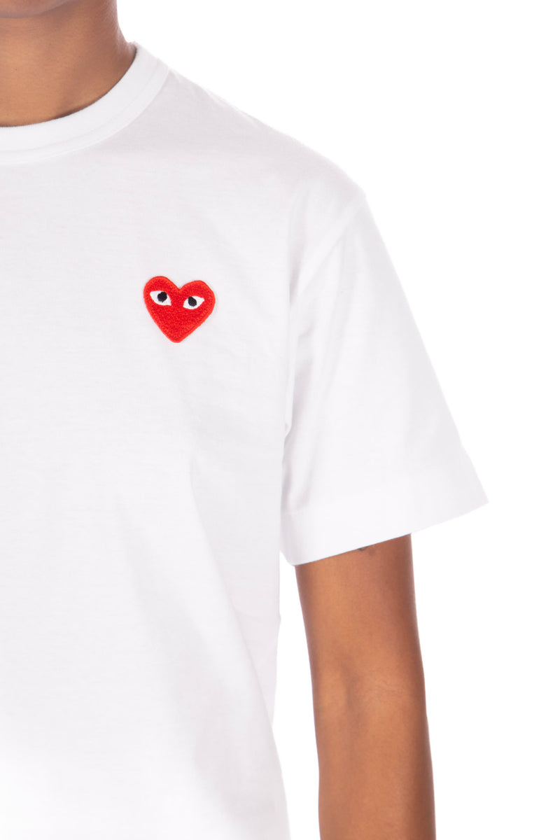 Heart Logo Tee White / Red