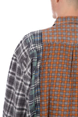 7 Cut Flannel Wide Shirt (A)