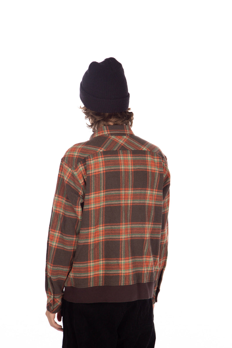 Big Plaid Heavy Twill Brown / Orange