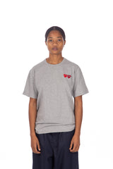 Double Heart T-shirt Grey