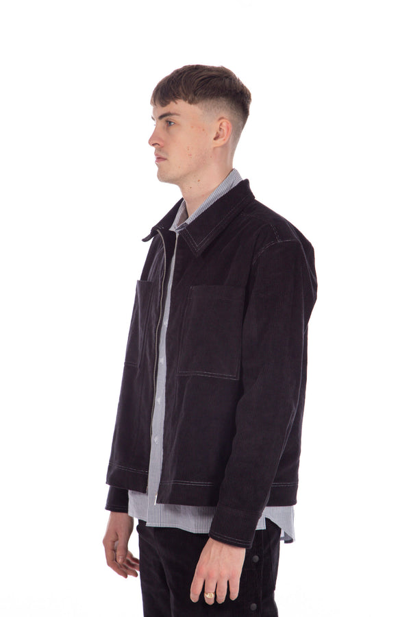 Corduroy Shop Jacket Black