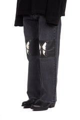 Third Cut Schmetterling Patch Denim