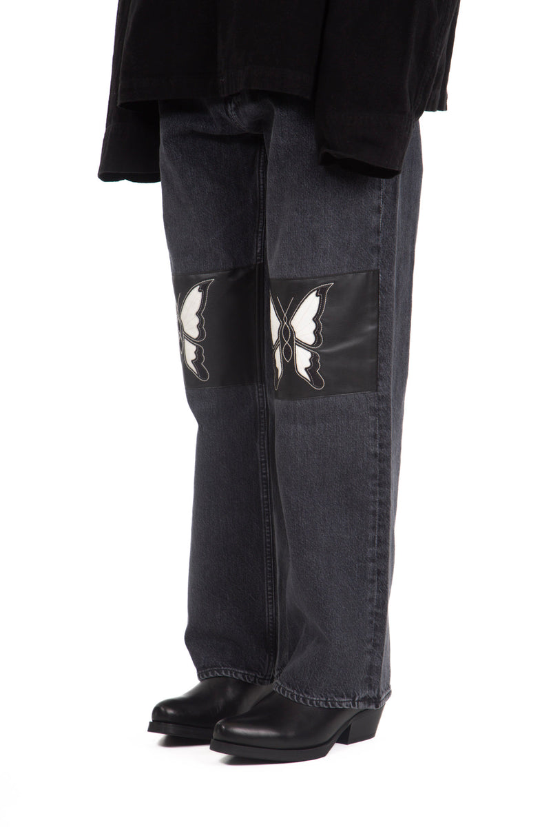 Third Cut Schmetterling Patch Denim