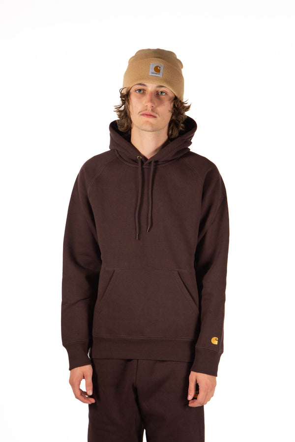 Hooded Chase Sweat Dark Umber