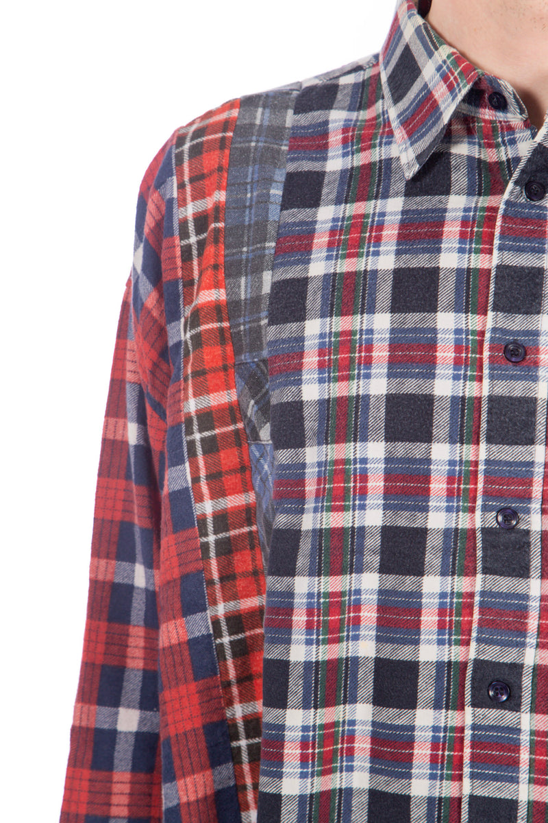 7 Cut Flannel Wide Shirt (B)