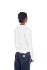 White / Red Little Heart Longsleeve