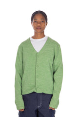Angora/Wool Blend Cardigan Pistachio