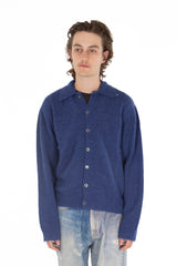 Evening Polo Royal Blue Fuzzy Alpaca