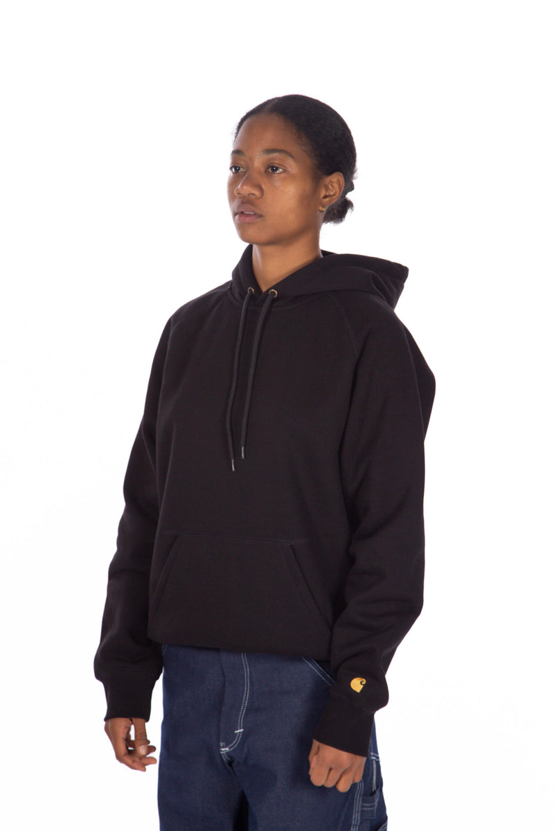 Hooded Chase Sweat Black / Gold