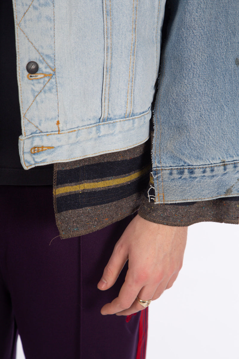 Jean Jacket + Blanket Covered Reversible Jacket