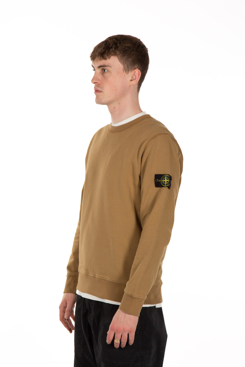 Cotton Fleece Crewneck Brown