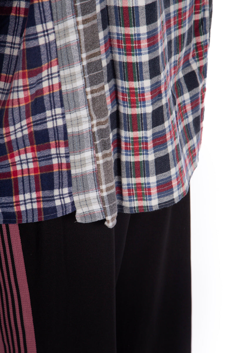7 Cut Flannel Wide Shirt (B)