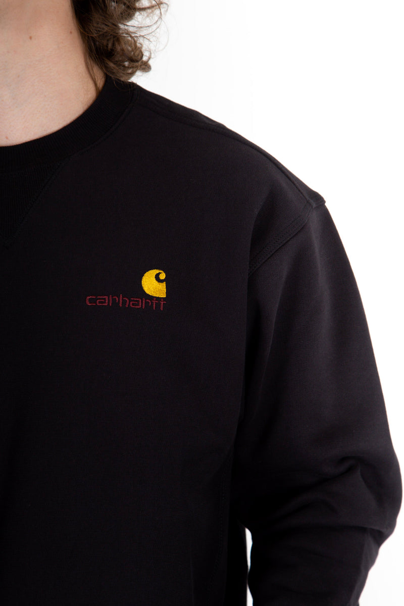 American Script Crewneck Sweat Black