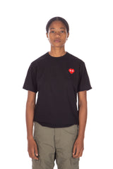 Heart Logo Tee Black / Red x Invader