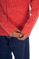 Angora/Wool Blend Cardigan Hyper Crimson Raspberry
