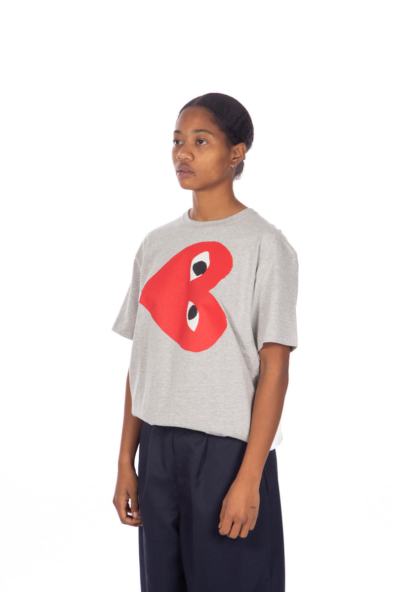 Grey Sideways Print S/S Tee