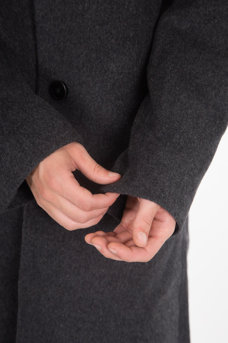 Dolphin Coat Ash Grey Cash Wool